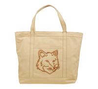 Maison Kitsuné, ,Bags ,Donna ,Marrone ,ONE SIZE Borsa Tote Testa di Volpe