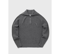 Maison Kitsune BOLD FOX HEAD PATCH HALF ZIP RIBBED JUMPER men Pullovers grey in taglia:M