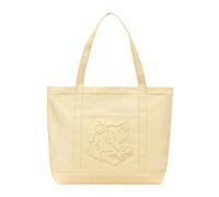 Maison Kitsuné - Borsa Tote Large Fox Head - - Bags - unisex - Giallo - ONE SIZE