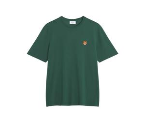 Maison Kitsuné - Camiseta con logotipo bordado - - Tops - Uomo - Verde - XL