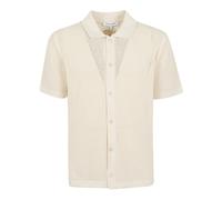 Maison Kitsuné - Cardigan a Maniche Corte in Maglia Aperta - -Knitwear -Uomo -Beige -M