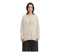 Maison Kitsuné - Cardigan Lungo in Lana Merino - - Knitwear - Donna - Beige - S