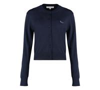Maison Kitsuné - Cardigan Regular con Patch Baby Fox - -Knitwear -Donna -Blu -M
