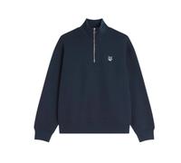 Maison Kitsuné - Dressed Fox High Neck And Zip Sweatshirt - -Sweatshirts & Hoodies -Uomo -Blu -S