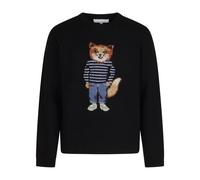 Maison Kitsuné - Dressed Fox Intarsia Wool Jumper - - Knitwear - Uomo - Nero - L