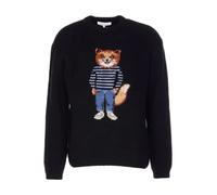 Maison Kitsuné - Dressed Fox Intarsia Wool Jumper - - Knitwear - Uomo - Nero - M