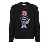 Maison Kitsuné - Dressed Fox Intarsia Wool Jumper - - Knitwear - Uomo - Nero - S