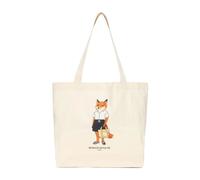 Maison Kitsuné - Dressed Fox Tote - - Bags - Uomo - Beige - ONE SIZE