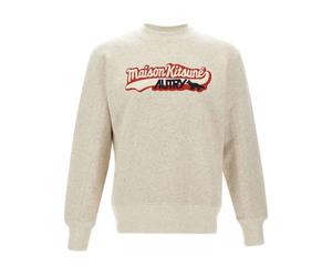 Maison Kitsuné - Felpa Girocollo - -Knitwear -unisex -Beige -S