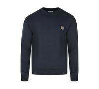 Maison Kitsuné - Felpa Regular con Patch Testa di Volpe - - Sweatshirts & Hoodies - Uomo - Blu - M