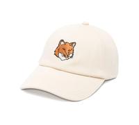 Maison Kitsuné - Fox Head Baseball Cap - -Accessories -Uomo -Beige -ONE SIZE