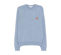 Maison Kitsuné - Fox Head Merino Regular Jumper - -Knitwear -Uomo -Blu -M