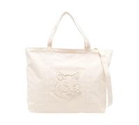 Maison Kitsuné - Fox Head XL Tote - - Bags - Donna - Beige - ONE SIZE