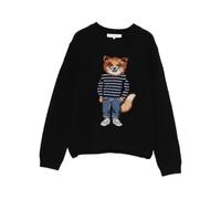 Maison Kitsuné - Crew Neck Sweater - -Knitwear -Donna -Nero -M