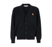 Maison Kitsuné, ,Knitwear ,Uomo ,Nero ,M Fox Head Cardigan