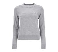 Maison Kitsuné - Maglioncino con Patch Baby Fox - - Knitwear - Donna - Grigio - M