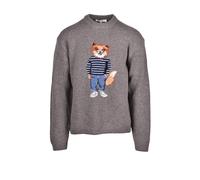 Maison Kitsune Maglione Azzurro XL
