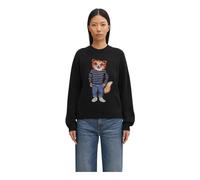 Maison Kitsuné - Maglione con Intarsia Dressed Fox - - Knitwear - Donna - Nero - M