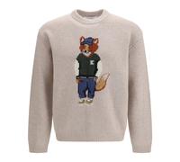 Maison Kitsuné - Maglione Dressed Fox - - Knitwear - Uomo - Beige - L
