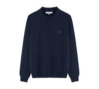 Maison Kitsuné - Polo con Patch Testa di Volpe Audace - - Tops - Uomo - Blu - M