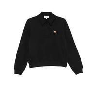 Maison Kitsuné - Polo con patch testa di volpe - - Tops - Donna - Nero - M