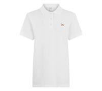 Maison Kitsuné - Polo in Cotone a Maniche Corte - - Tops - Donna - Bianco - L