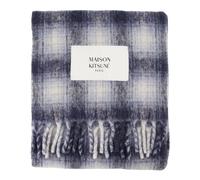 Maison Kitsuné - Sciarpa a quadri in alpaca - - Accessories - Uomo - Blu - ONE SIZE