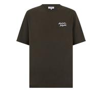 Maison Kitsuné - T-shirt in cotone con logo - - Tops - Uomo - Marrone - M