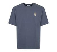 Maison Kitsuné, ,Tops ,Uomo ,Blu ,L Dressed Fox Comfort Tee-Shirt