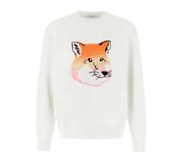Maison Kitsuné - Vibrant Fox Head Intarsia Comfort Pullover - - Knitwear - Uomo - Bianco - M