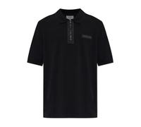 Maison Kitsuné - Zip-fastening Logo-Patch Polo Shirt - - Tops - Uomo - Nero - S