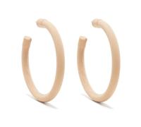 Maison Margiela - Grandi Orecchini a Cerchio Aperti - - Accessories - Donna - Beige - ONE SIZE