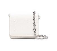 Maison Margiela - Portafoglio a Catena in Pelle Bianca con Logo - - Accessories - Donna - Bianco - ONE SIZE