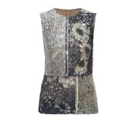 Maison Margiela - Sequin Floral Top - - Tops - Donna - Grigio - S