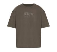 Maison Margiela - T-Shirt con Logo Stampato - - Tops - Uomo - Marrone - M