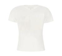 Maison Margiela - T-shirt con piccolo logo - - Tops - Donna - Bianco - M