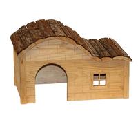 Maison pour rongeur - KERBL - Nature - Toit galbé - 40 x 25 x 25 cm