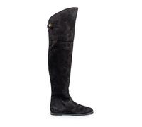 Maison Skorpios - Stivali Neri in Camoscio sopra il Ginocchio - - Shoes - Donna - Nero - 36 EU