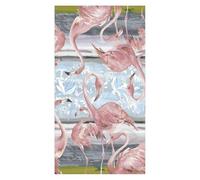 Maison Sucre'e Korin Runner Antimacchia stampato cm. 45 x 150, Palude Rosa, CM. 45 x 150