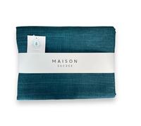 Maison Sucrée Tovaglia Antimacchia 155x265 cm - Idrorepellente Effetto Cotone - Lavabile Senza Stiro - 12 Posti - Made in Italy (Ottanio)