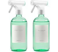 MaisoNovo Bottiglia spray per piante - 500 ml Verde x 2 con 16 etichette