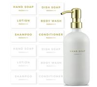 MaisoNovo Etichette impermeabili per bottiglie Design decalcomania - Confezione mista da 12 pezzi