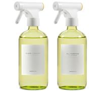 MAISONOVO Flacone spray da cucina - 500 ml giallo x 2 con 16 etichette