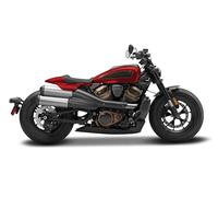MAISTO Harley Davidson Sportster S '21, rosso - Modellino di moto 1:12, fedele all'originale, da collezione, con sterzo, dai 3 anni in su (532346)