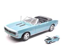 MAISTO 1/18 CHEVROLET CAMARO SS 396 1967 BLU MODELLINO STATICO DIECAST