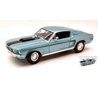 MAISTO 1/18 FORD MUSTANG GT COBRA JET 1968 BLU MODELLINO STATICO DIECAST