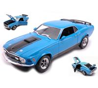 MAISTO 1/18 FORD MUSTANG MACH 1 1970 BLU MODELLISMO MODELLINO STATICO DIECAST