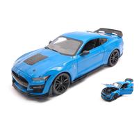 MAISTO 1/18 FORD MUSTANG SHELBY GT500 2020 BLU MODELLINO STATICO DIECAST