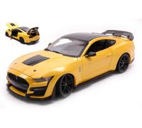 MAISTO 1/18 FORD MUSTANG SHELBY GT500 2020 GIALLO MODELLINO STATICO DIECAST