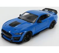 MAISTO 1/18 FORD MUSTANG SHELBY GT500 COUPE 2020 BLU MODELLINO STATICO DIECAST